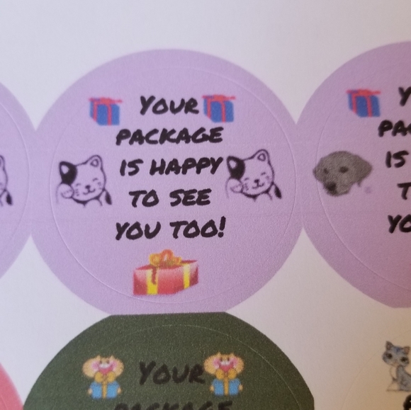 90 Labels Your Pkg is Happy to See You Too - Picture 14 of 16